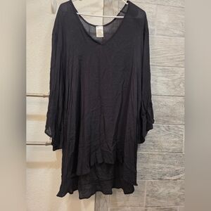 Anne Cole Black Swim Coverup